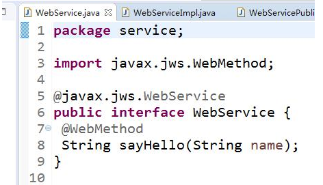 Java基础学习：webservice实例教程