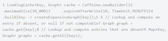 java缓存框架教程，Caffeine内存缓存框架